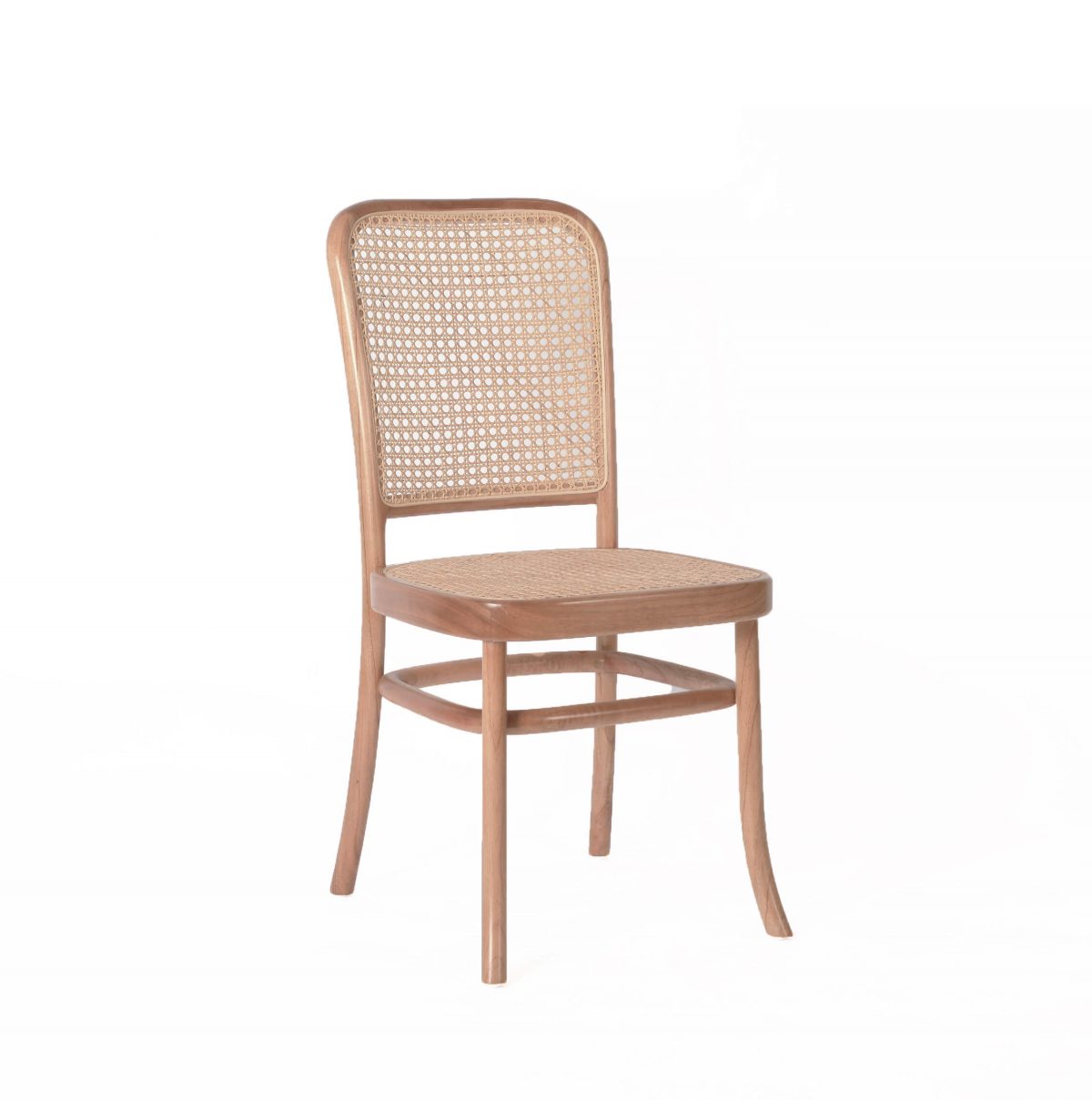 danish teak rattan dining chair