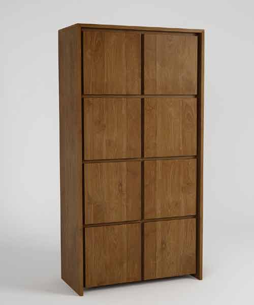 Modern Tall teak cabinet