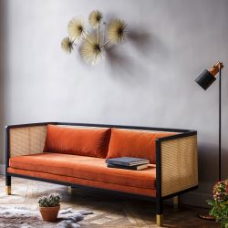 Vintage rattan sofa