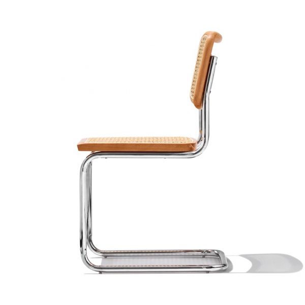 Cane Stainless Steel Arm Chair